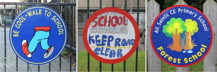 circular play area school signs